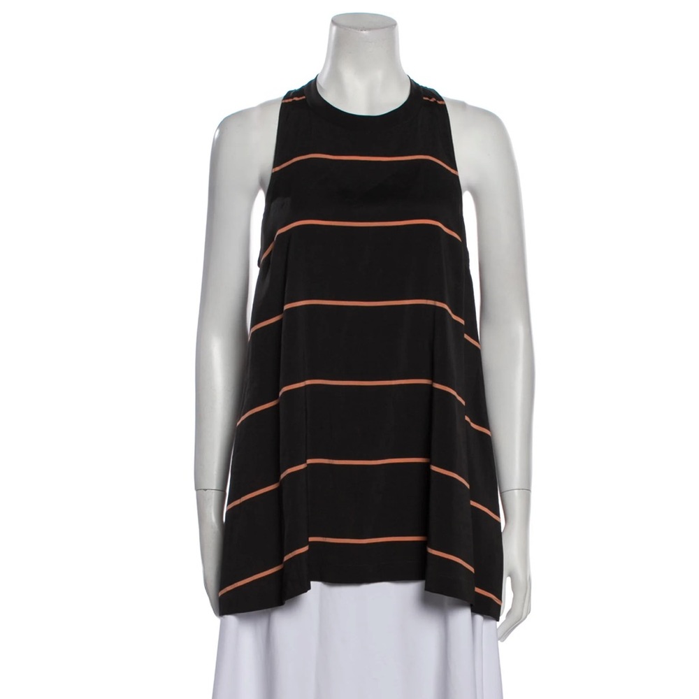 BRUNELLO CUCINELLI Silk Striped Tunic MED